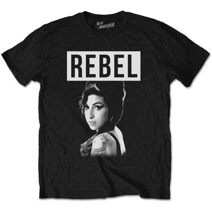 Amy Winehouse Rebel Black Medium Unisex T-Shirt