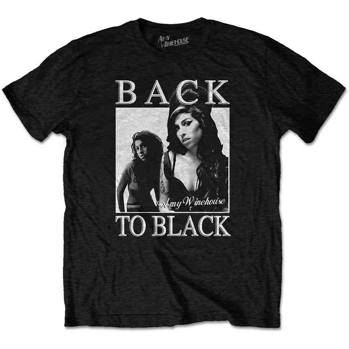 Amy Winehouse Back To Black Black Large Unisex T-Shirt