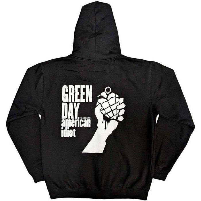 Green Day American Idiot The Musical Black Large Zipped Hoodie