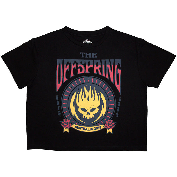 The Offspring Australia 2018 Black Cropped Ladies XX-Large T-Shirt