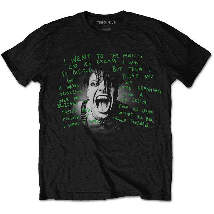 Yungblud Lyric Photo Black X-Large T-Shirt