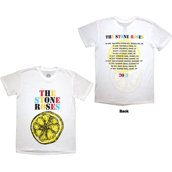 The Stone Roses Tour 2013 White Large T-Shirt