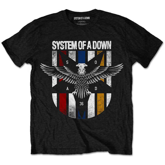System Of A Down Eagle Colours Black Small T-Shirt