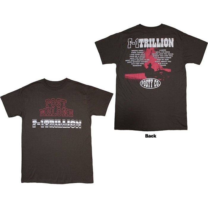 Post Malone F-1 Trillion Charcoal Grey X-Large T-Shirt