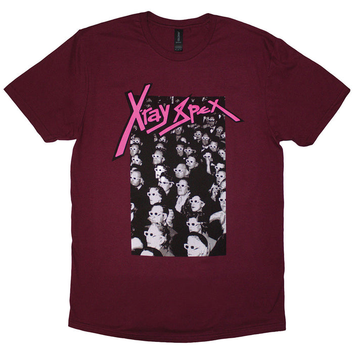 X-Ray Spex Cinema Maroon Red Large T-Shirt