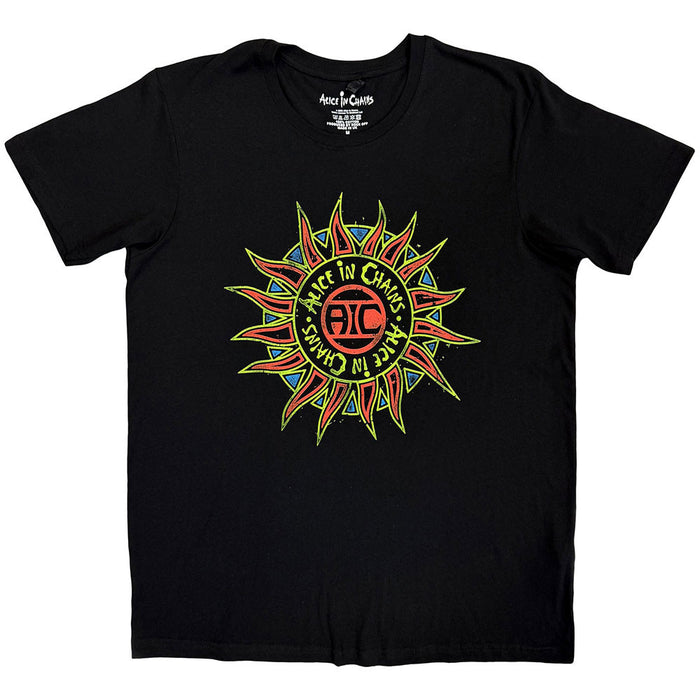 Alice In Chains Sun Logo Black XX-Large T-Shirt