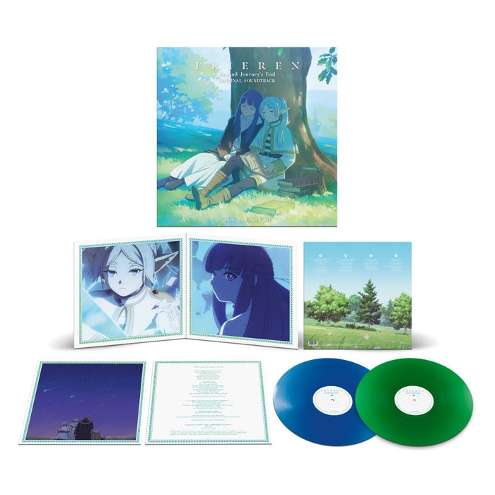 Evan Call Frieren: Beyond Journey's End Soundtrack Vinuyl LP Emerald Green & Translucent Cobalt Blue Colour 2025