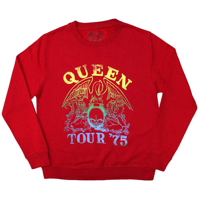 Queen Tour '75 Crest Oversized Medium Sweatshirt