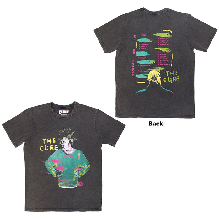 The Cure Beach Party Tour '86 Charcoal Grey XX-Large T-Shirt