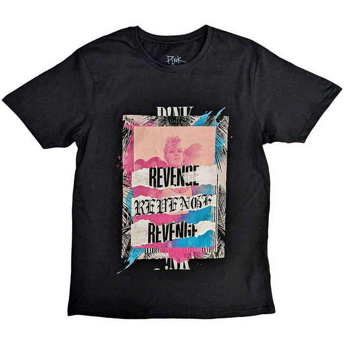 P!nk Revenge Black Large Unisex T-Shirt