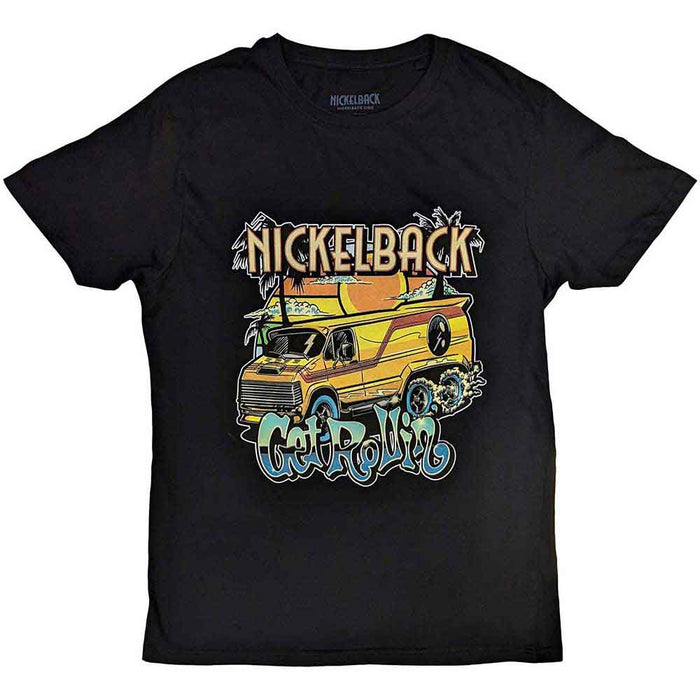 Nickelback Get Rollin Black X-Large Unisex T-Shirt