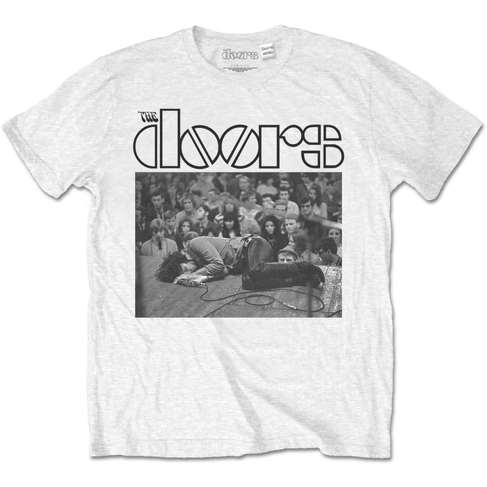 THE DOORS Jim On The Floor MENS Grey MEDIUM T-Shirt NEW