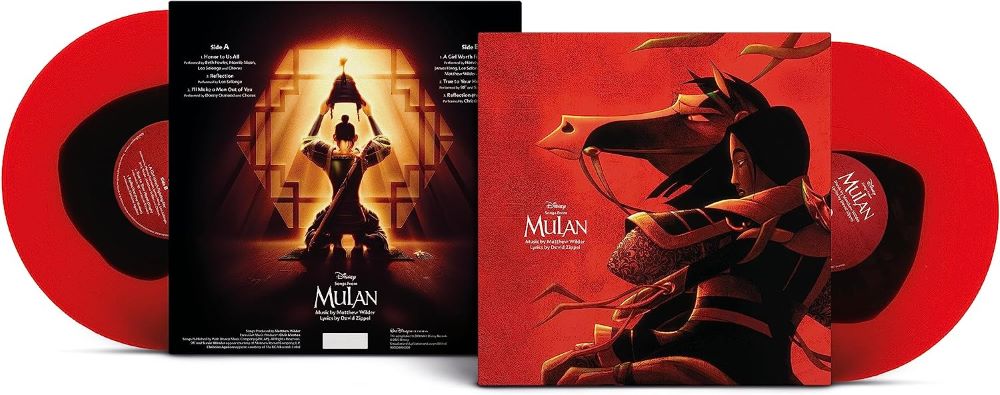 Songs From Mulan Vinyl LP Red w/Black Colour 2023