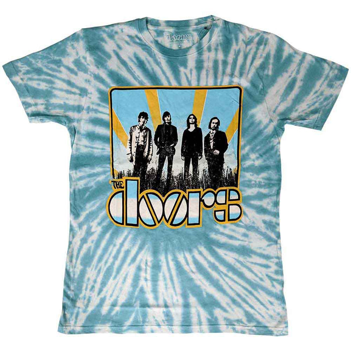 The Doors Waiting For The Sun Dye Wash Light Blue Medium Unisex T-Shirt