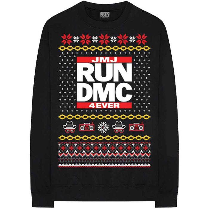 Run DMC Holiday Black Small Sweatshirt