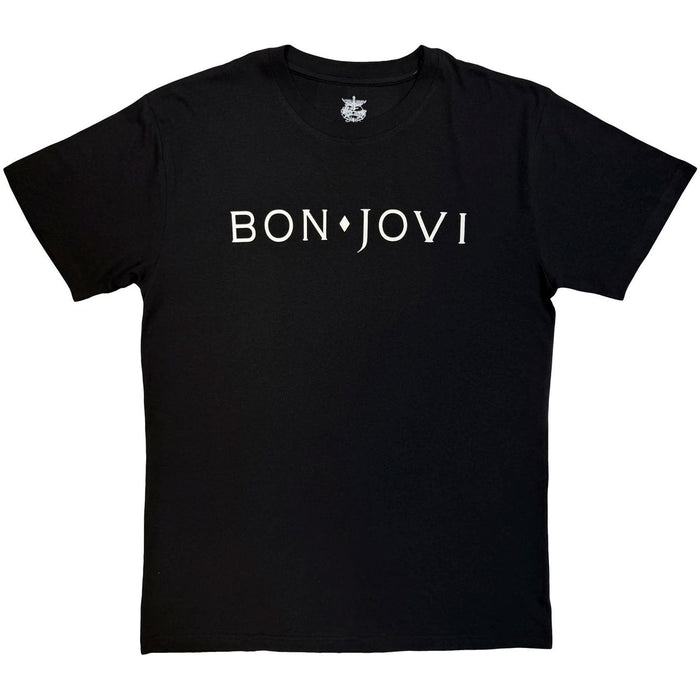 Bon Jovi Logo Black Medium T-Shirt