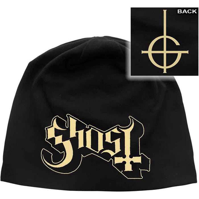 Ghost Logo JD Print Black Beanie Hat