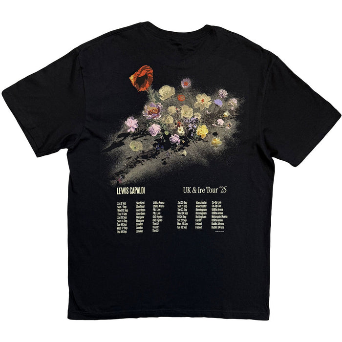 Liam Capaldi Flowers UK Tour '25 Black XX-Large T-Shirt