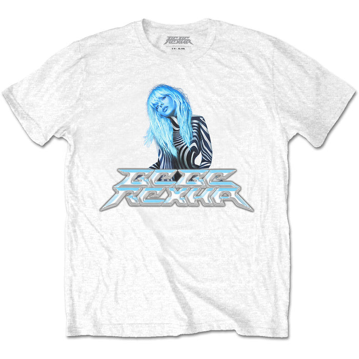 Bebe Rexha Silver Logo White Large T-Shirt