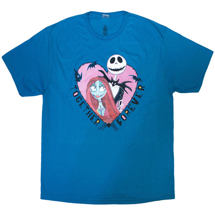 The Nightmare Before Christmas Jack & Sally Together Forever Blue Medium T-Shirt