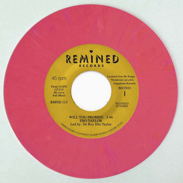 Ebo Taylor Will You Promise / Maye Omama Indies 7" Vinyl Single Salmon Pink Colour 2026