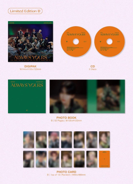 Seventeen Japan Best Album [Always Yours] Limited Edition B CD 2023