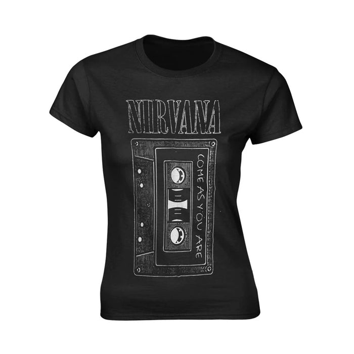 Nirvana As You Are Tape Black Ladies X-Small T-Shirt