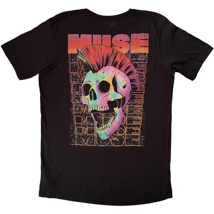 Muse Punk Skull Black Large T-Shirt
