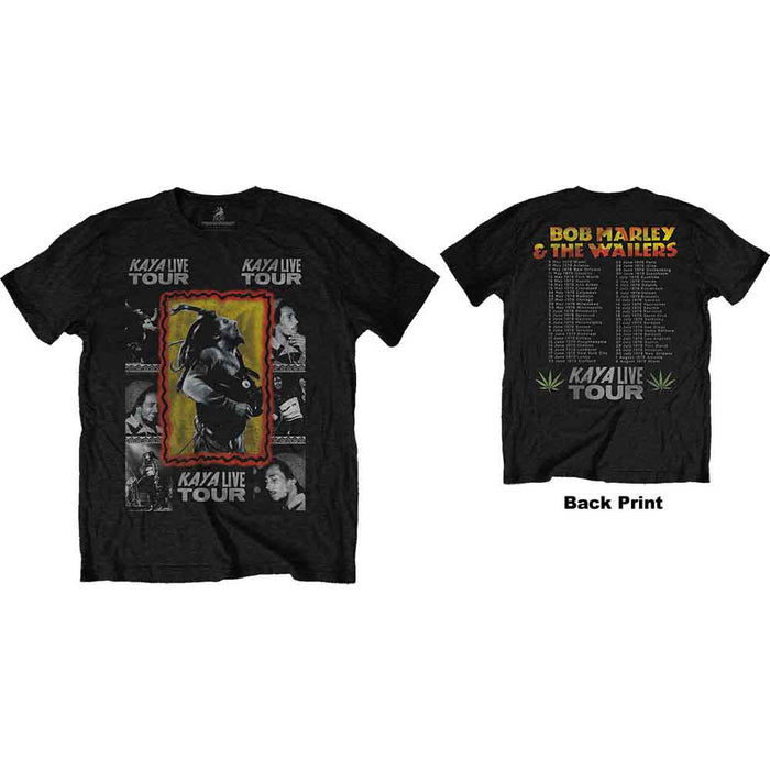 Bob Marley Kaya Tour Black X-Large T-Shirt