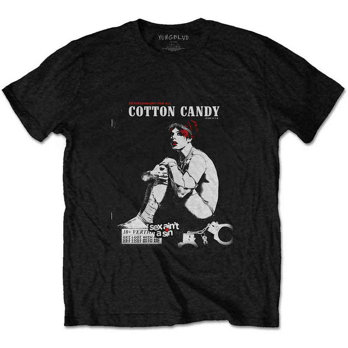 Yungblud Cotton Candy Black X-Large T-Shirt