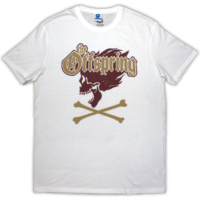 The Offspring Screaming Skull White Medium T-Shirt
