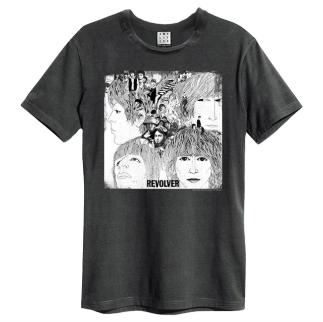 The Beatles Revolver Amplified Charcoal X-Large Unisex T-Shirt