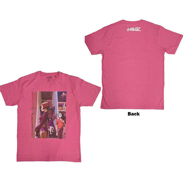 Gorillaz The Static Channel Pink XX-Large T-Shirt