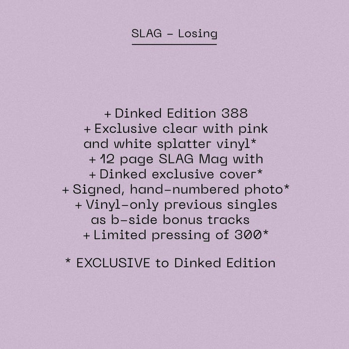 SLAG Losing Vinyl LP 2026 Ltd Dinked Edition #388