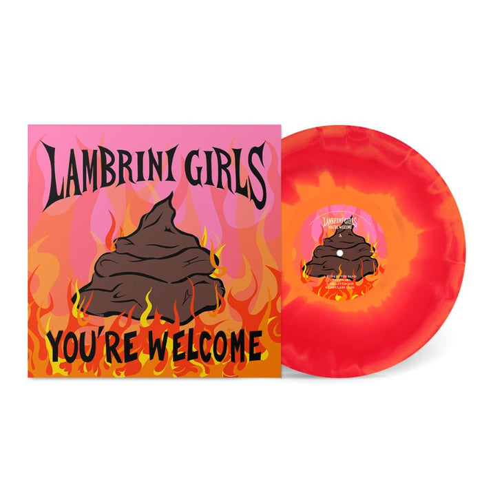 Lambrini Girls You're Welcome Vinyl LP Red/Orange Colour Due Out 14/02/25