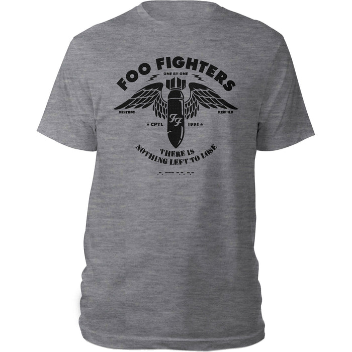 Foo Fighters Stencil Grey Large T-Shirt