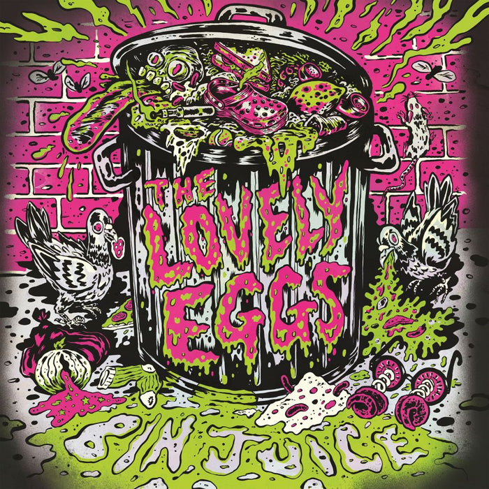 The Lovely Eggs Bin Juice Vinyl LP Neon Toxic Slime Green Colour 2025