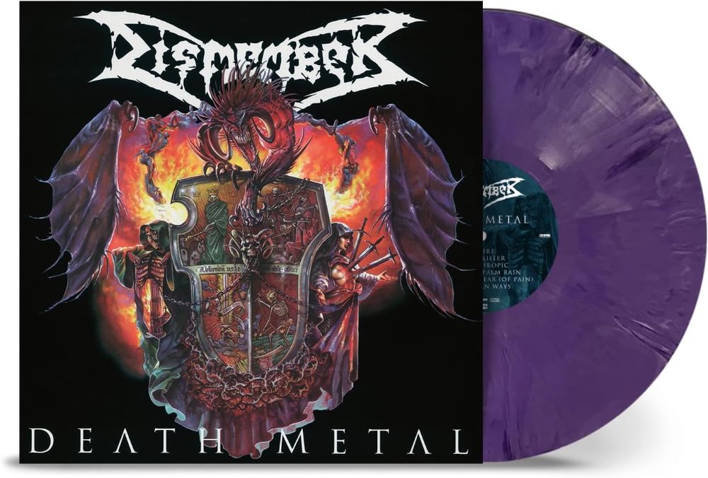 Dismember Death Metal Vinyl LP Purple Marble Colour 2023