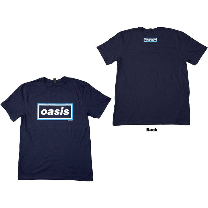 Oasis Maine Road Event Logo Navy Blue Large T-Shirt