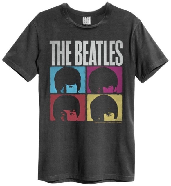 The Beatles Hard Days Night Amplified Charcoal Medium Unisex T-Shirt