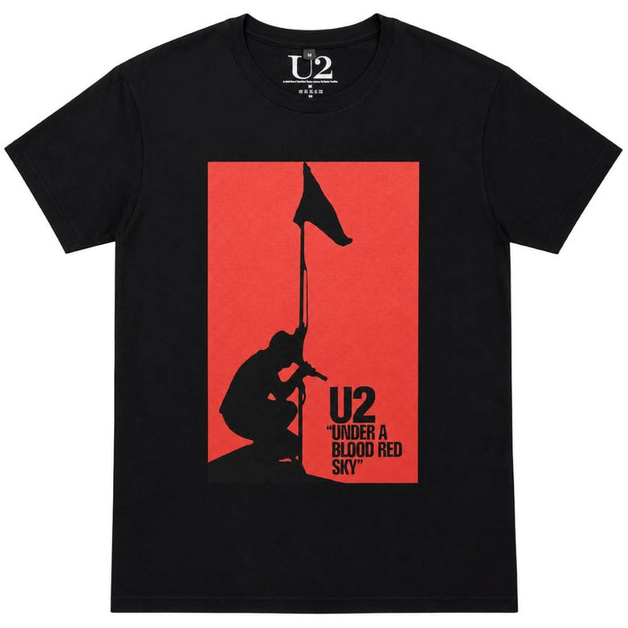 U2 Under A Blood Red Sky Black Small T-Shirt
