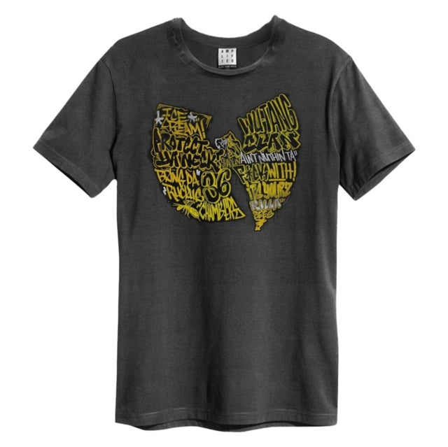Wu-Tang Clan Graffiti Logo Charcoal Grey Large T-Shirt