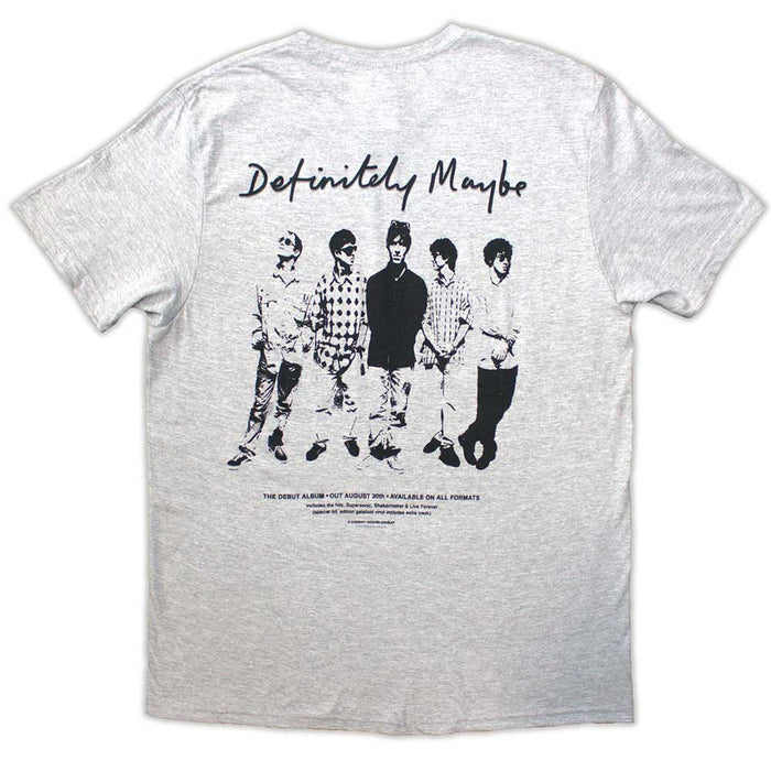Oasis Definitely Maybe Promo Grey Small T-Shirt