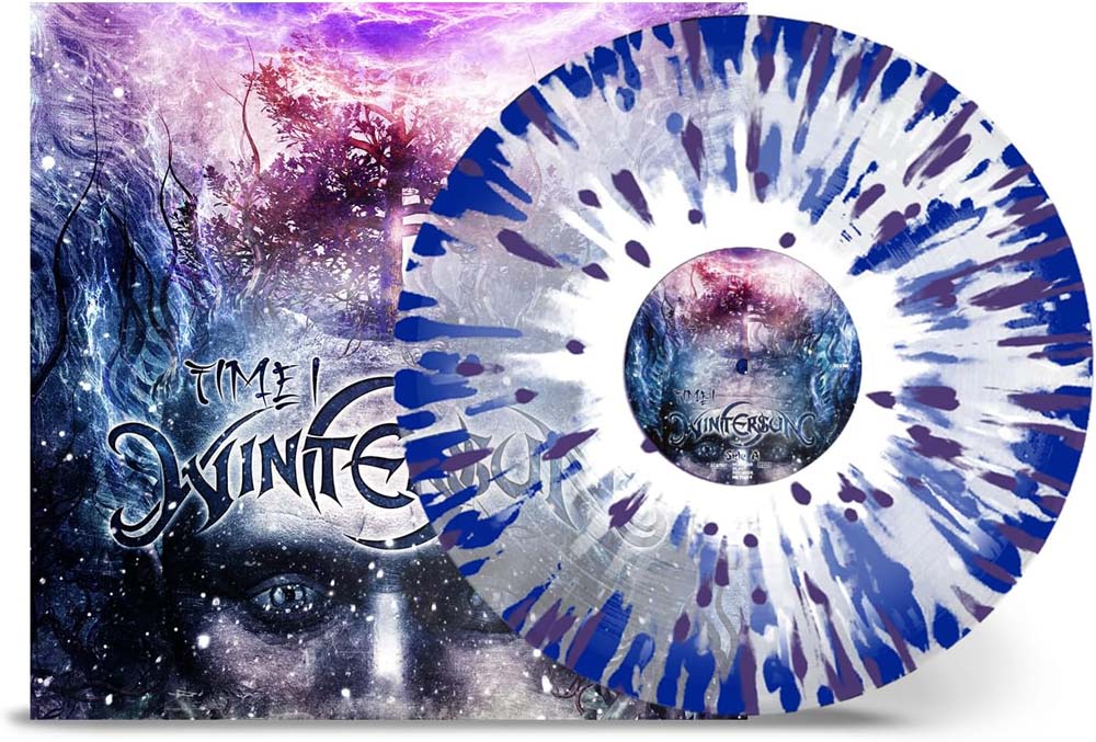 Wintersun Time I Vinyl LP Clear Blue w/White Purple Splatter Colour 2024