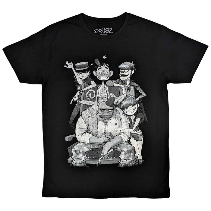 Gorillaz George Spray Black XX-Large T-Shirt