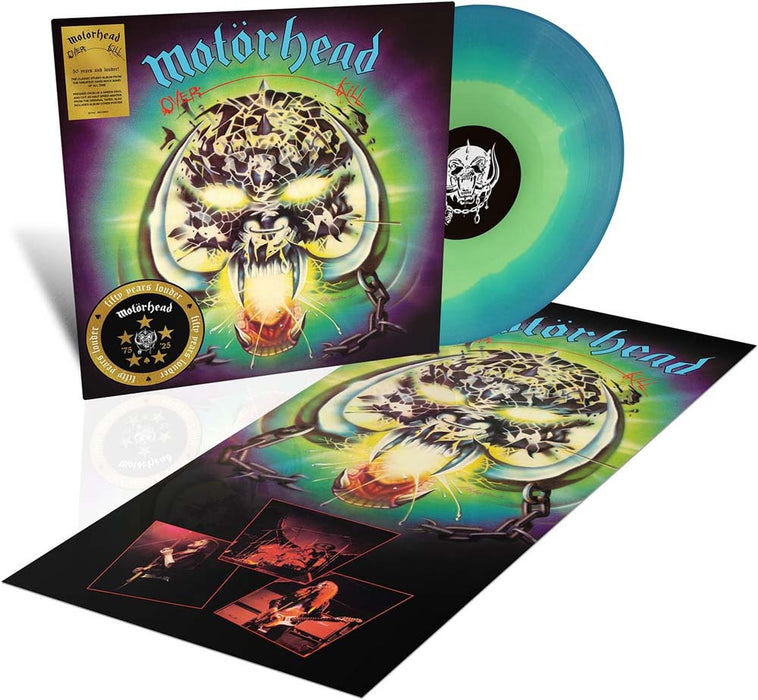 Motorhead Overkill Vinyl LP Turquoise & Blue Due Out 28/02/25