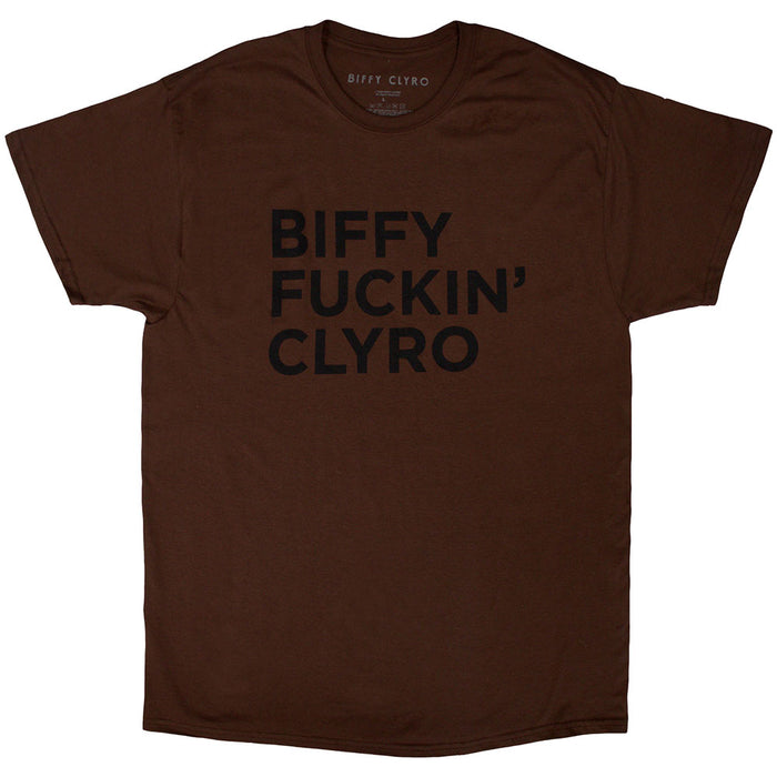 Biffy Fuckin Clyro Brown XX-Large Unisex T-Shirt