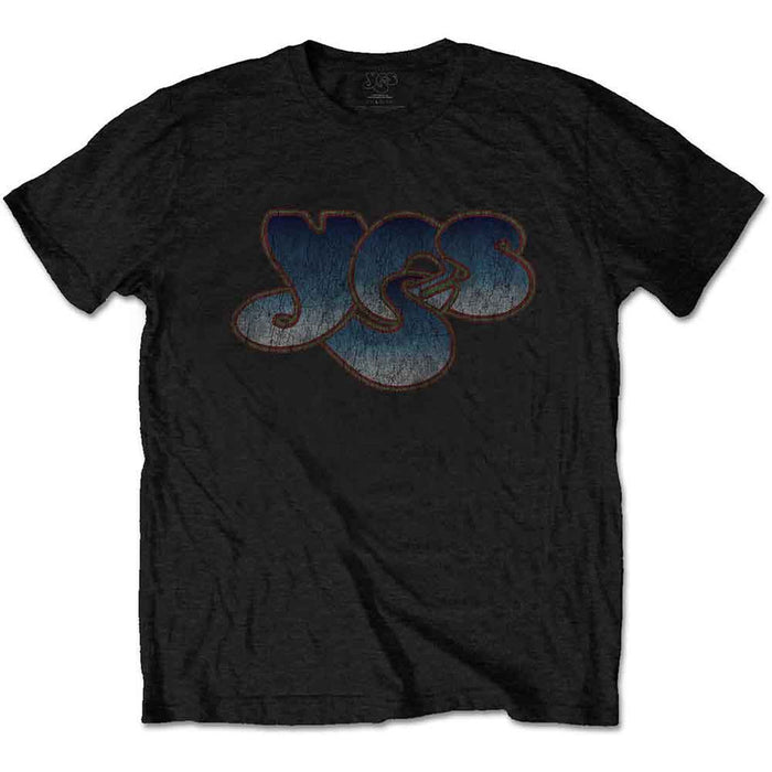 Yes Vintage Logo Black Small T-Shirt