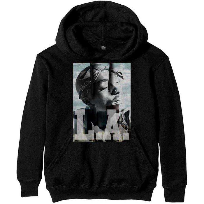 Tupac LA Skyline Black XXX-Large Hoodie
