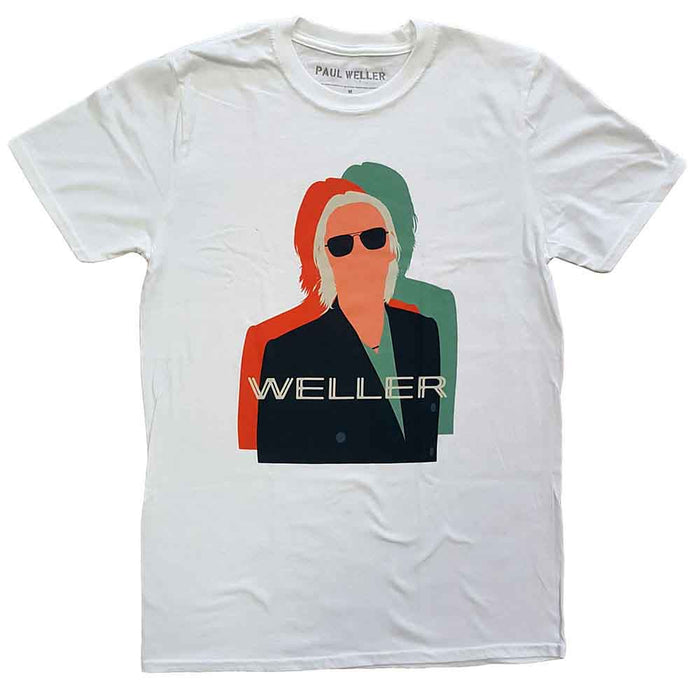 Paul Weller Illustration Offset White Medium T-Shirt